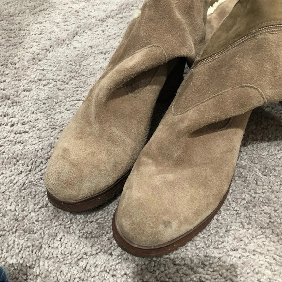 2 Vince Camuto VP Shianne tan over the knee suede boots Size 9 - Picture 4 of 8